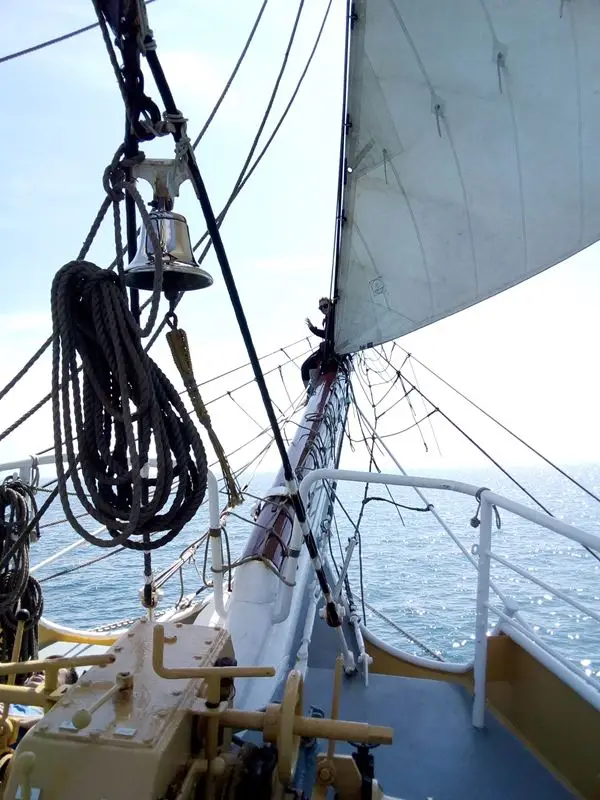 Tall Ship Morgenster sailing from Den Helder to Fowey under full sail