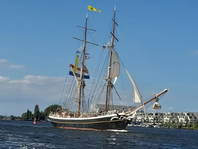 Tall Ship Morgenster sailing during Hanse Sail Rostock 2026